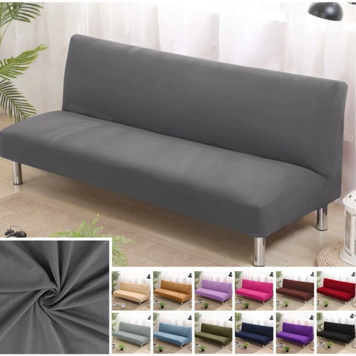 cover sofa bed / sarung sofa bed polos size M