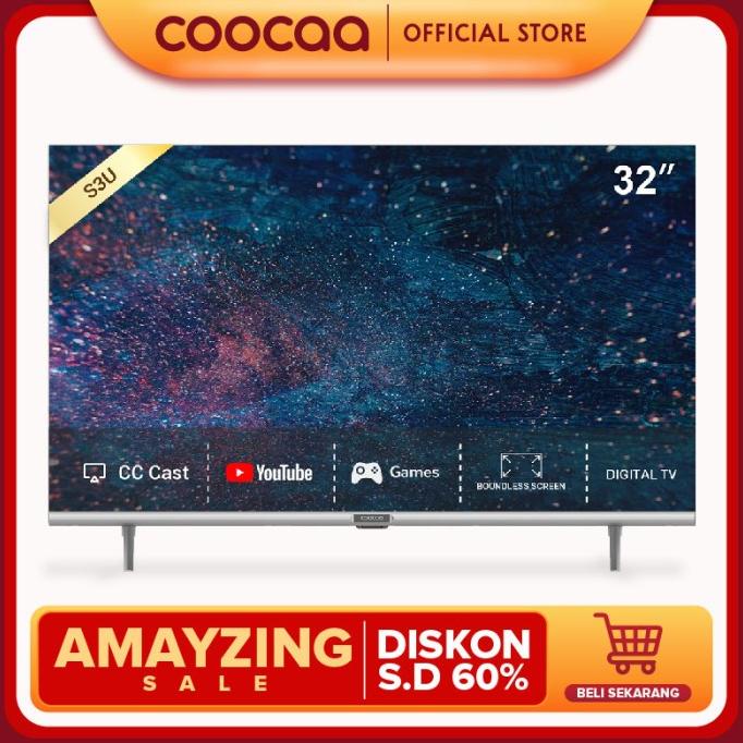 COOCAA 32 inch Digital Smart TV (Model : Coocaa 32S3U)
