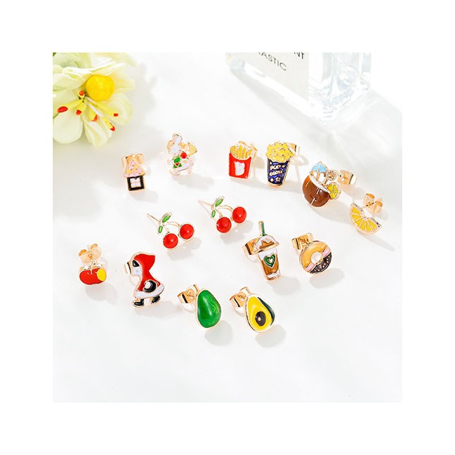 LRC Anting Tusuk Fashion Oil Stud Earrings D67729