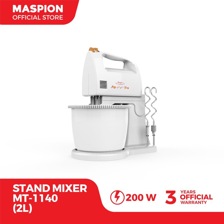 MASPION  Mixer Com / Mixer Berdiri 2 Liter MT 1140 - Garansi Resmi 1 Tahun