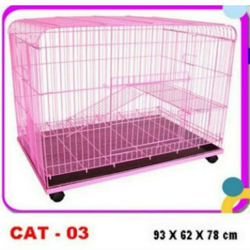 Kandang kucing tingkat Octagon Cat 03