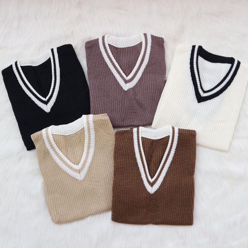 Vest rajut | rompi rajut | vest korea | rompi korea