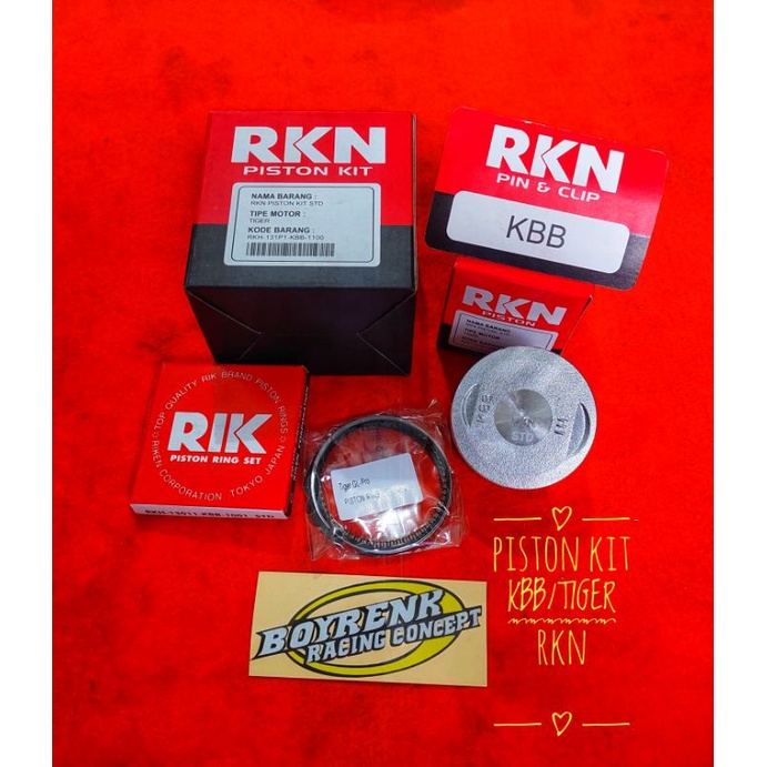 PISTON KIT SEHER SEKER TIGER RKN RIK RIKEN OVZ STD,25,75,100,125,150,175,200,225,250,275,300-BOYRENK RACING