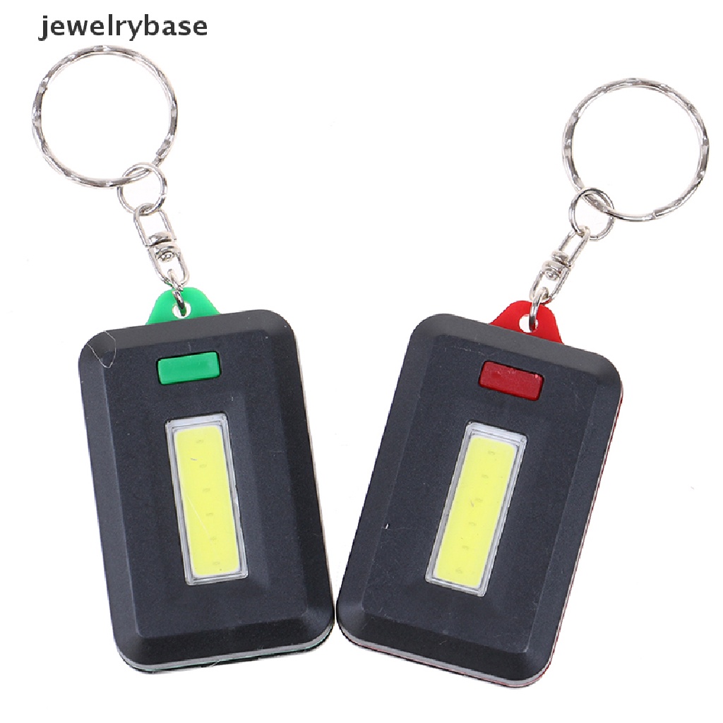 (jewelrybase) Gantungan Kunci Senter led Cob mini portable Untuk outdoor / Darurat