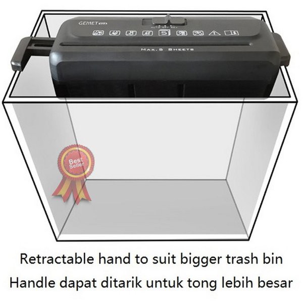 

Promo Mesin Penghancur Kertas Paper Shredder Pemotong Alat Mudah Murah Cut 7 Premium Shedder Varian