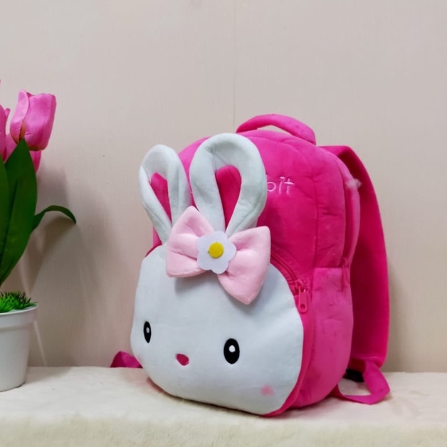 Tas Ransel Sekolah Anak SD Animal Kelinci Konggi Rabbit 2Rest L/Backpack/Tas Lucu Kado Ultah