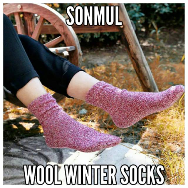 WOMAN WINTER WOOL SOCKS ADULT MAN WOMAN KAOS KAKI WOL MUSIM DINGIN GUGUR