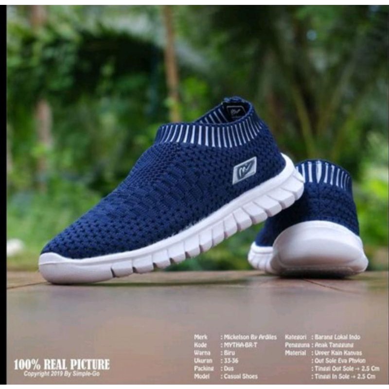 Sepatu anak sneaker kaos kaki MICKELSON MYTHA