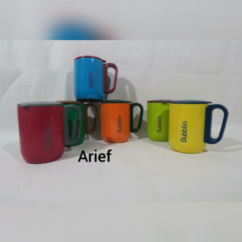 Mug Gelas Cangkir Tahan Panas Dublin 220ML Kopi Teh Bahan Stainless Stell