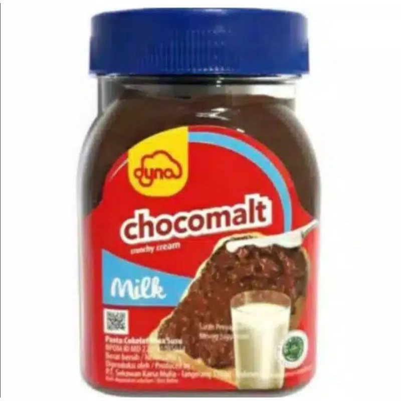 Dyna Chocomalt Milk 200 gram Selai Cokelat
