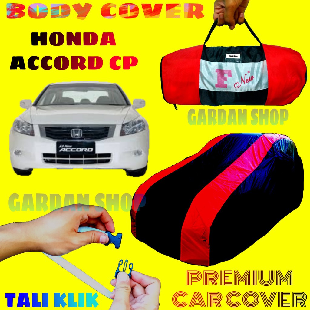 Body Cover ACCORD CP2 Sarung MERAH Penutup Pelindung Bodi Mobil Honda Accord Waterproof PREMIUM Red