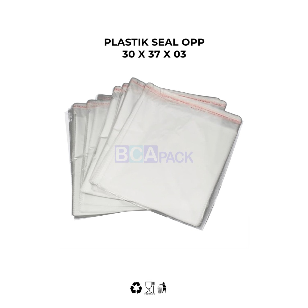 

PLASTIK SEAL OPP 30 X 37 X 03 - PLASTIK KEMASAN BENING ISI 100 LEMBAR