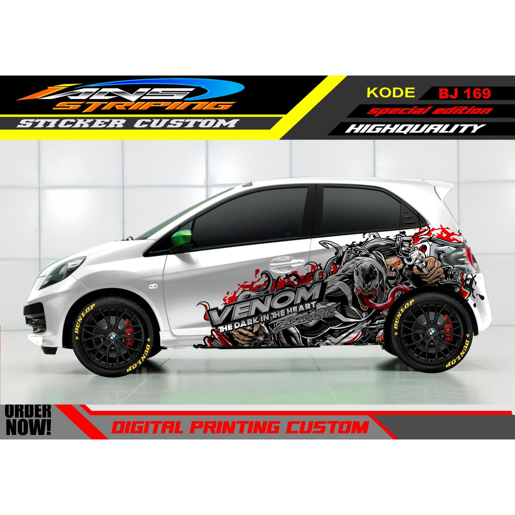 DECAL STICKER MOBIL BRIO VENOM