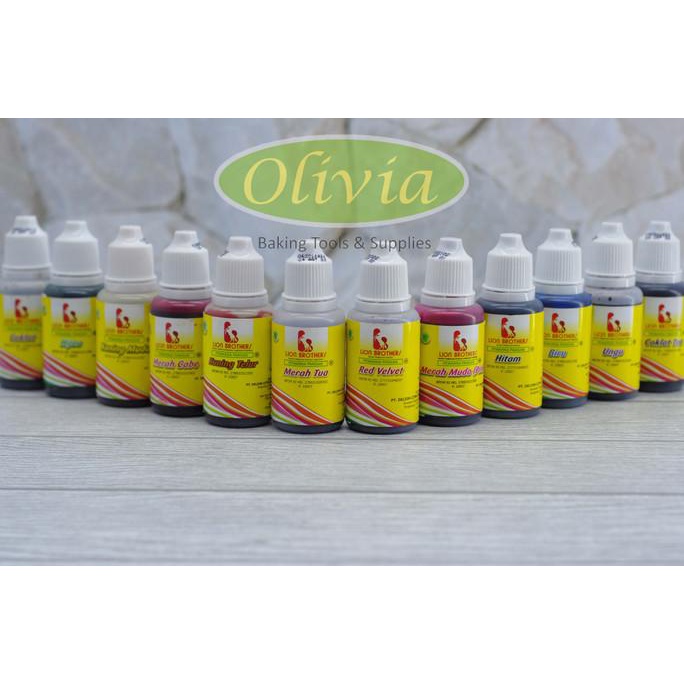 

Pewarna Makanan 30g 12 Varian Lion Brothers READY STOCK