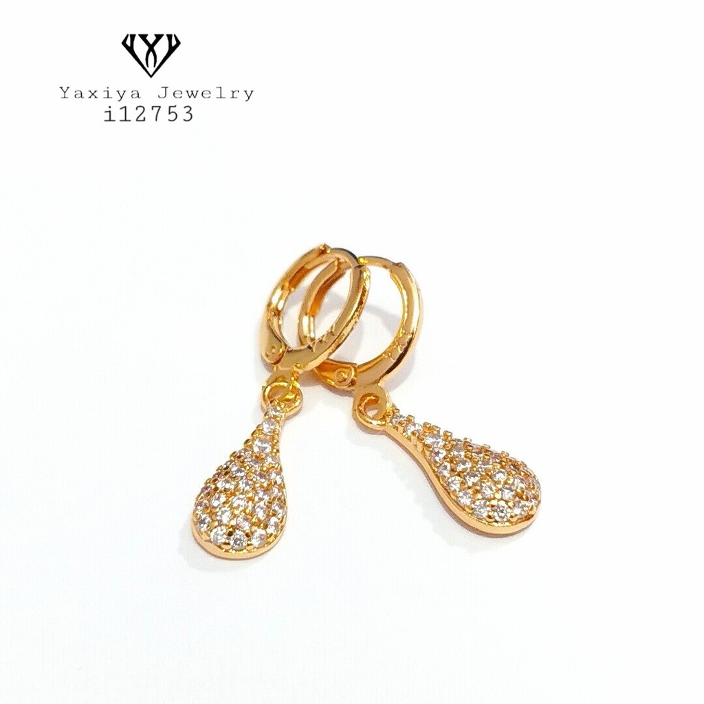

Anting Permata Lapis emas Perhiasan imitasi Gold18k Yaxiya Jewelry 201