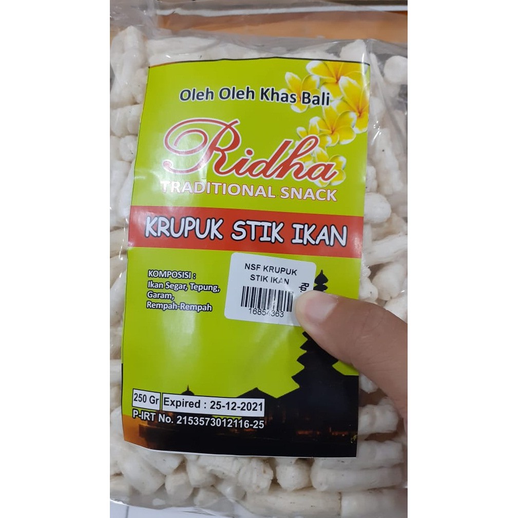 STIK IKAN PEDAS/ORIGINAL “RIDHA” TRADITIONAL SNACK KHAS BALI 240GR