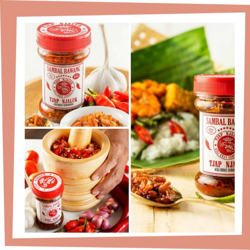 

Fenomenal ! (Hot!!) Sambal Sambel Bawang Pedas Khas Surabaya Tjap Njaluk Satuan | TJAP NJALUK