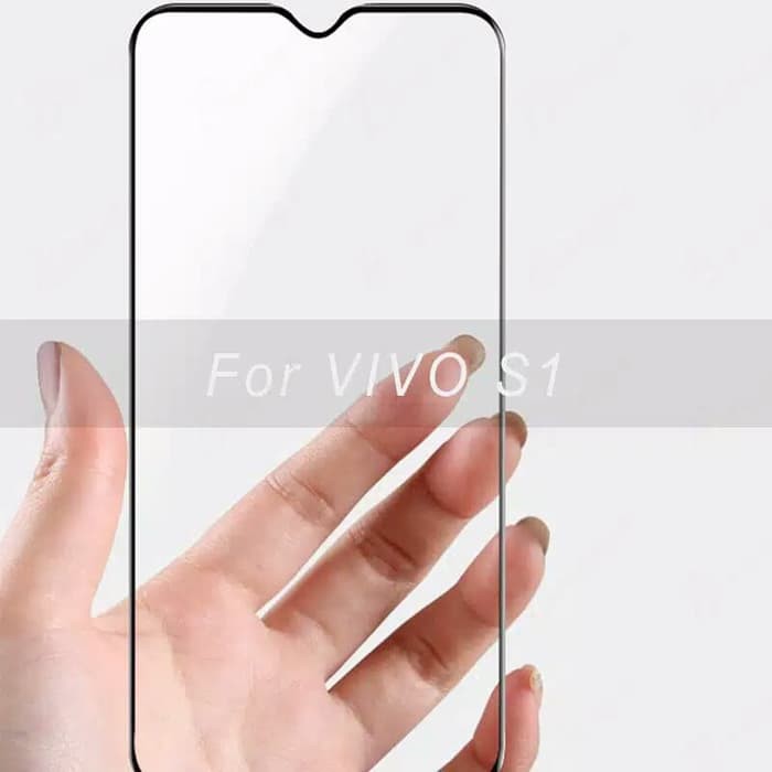 Tempered Glass Full Lem Vivo S1 S1 Pro Screenguard Antigores Kaca Temperglass Screen Protector