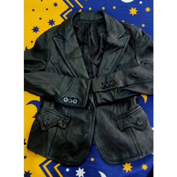 jaket kulit import original