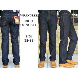 Celana Jeans/ CelanaWRANGLER MODEL STANDAR BLUE BLACK / WRANGLER BIRU DONGKER