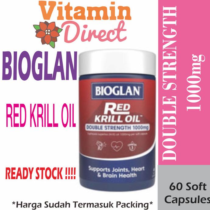 Bioglan Red Krill Oil 1000mg 60 Capsules Lc