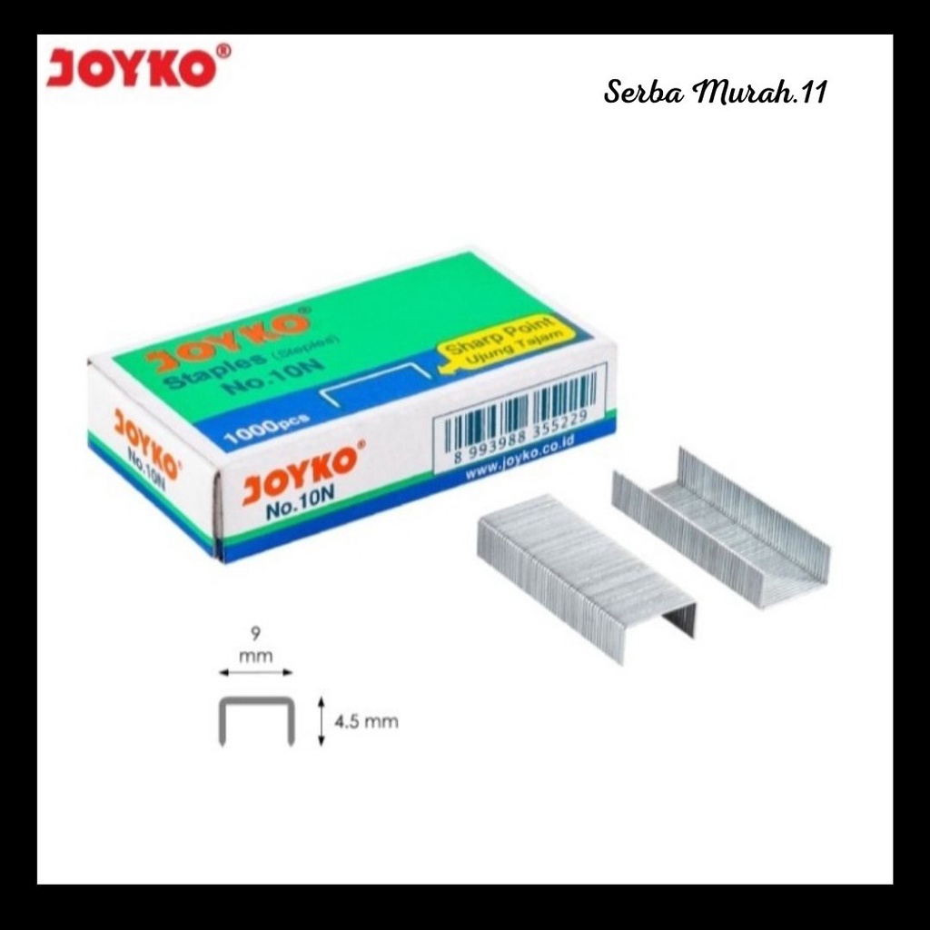 

REFILL / ISI STAPLES JOYKO NO 10N MURAH (HARGA PER PACK)