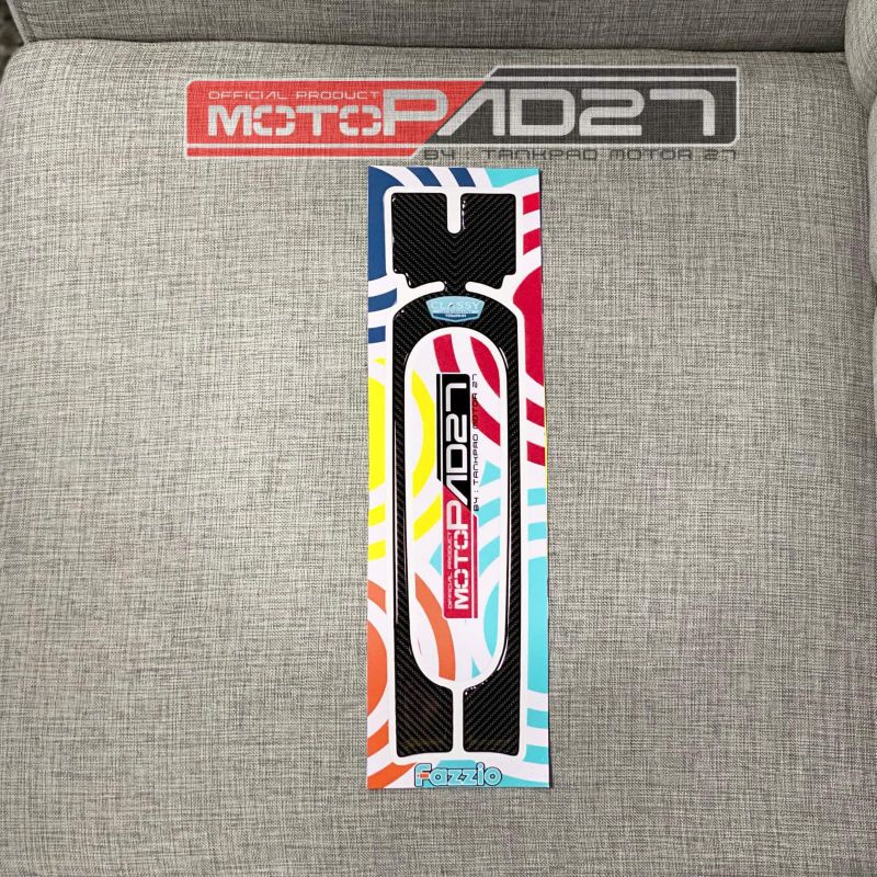 motopad27 stiker Timbul resin cover Dasi depan Yamaha FAZZIO (Bisa COD)