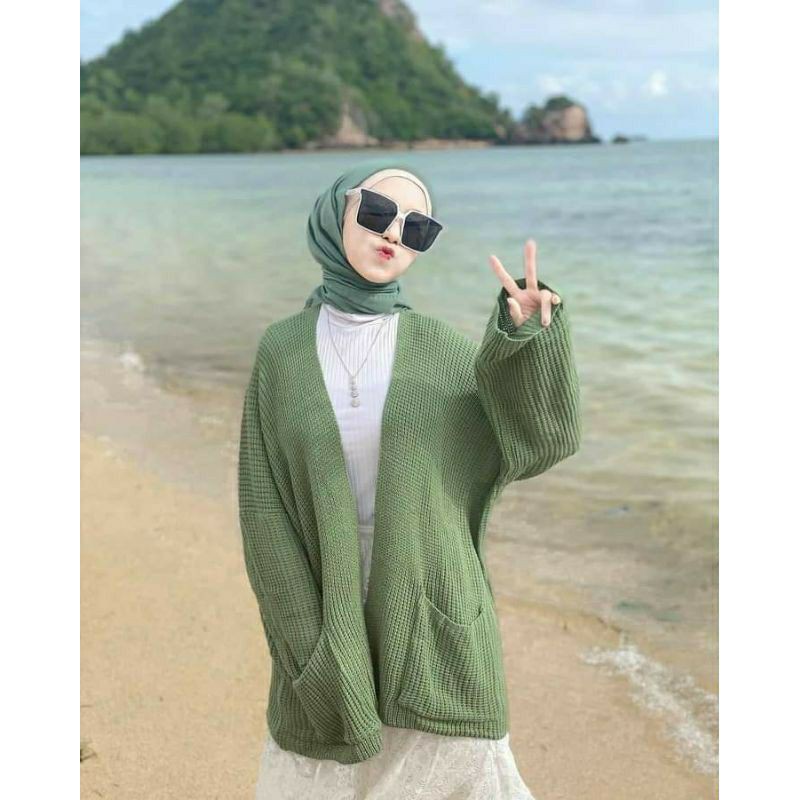 TERMURAH!!! LAVELA/LOCCY CARDY OVERSIZE - cardigan rajut wanita - cardigan oversize