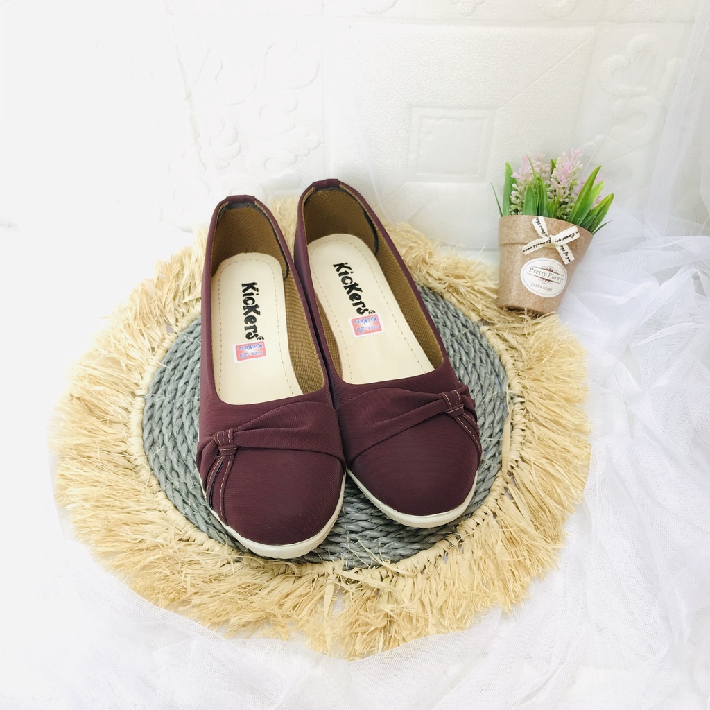 Sepatu Wanita Balet Kickers Kruwel - Sepatu Wanita Model Terbaru - Sepatu wanita Kekinian