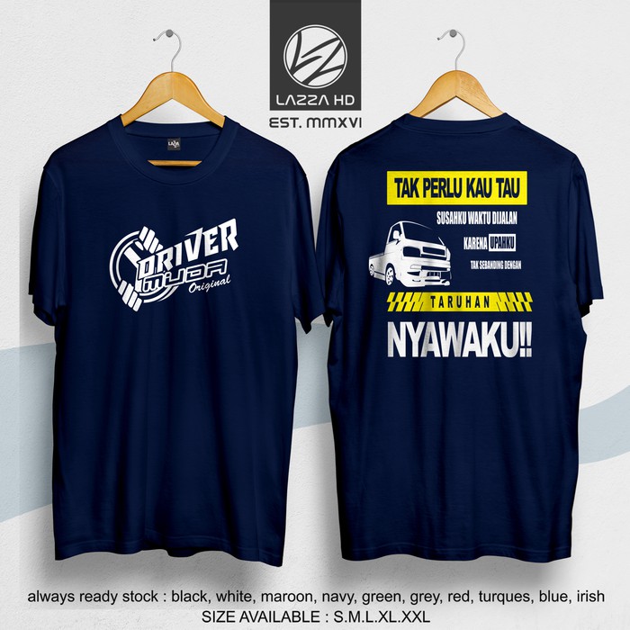 Kaos Tshirt Distro Driver Muda V Pick Up T1200ss L300 Terlaris