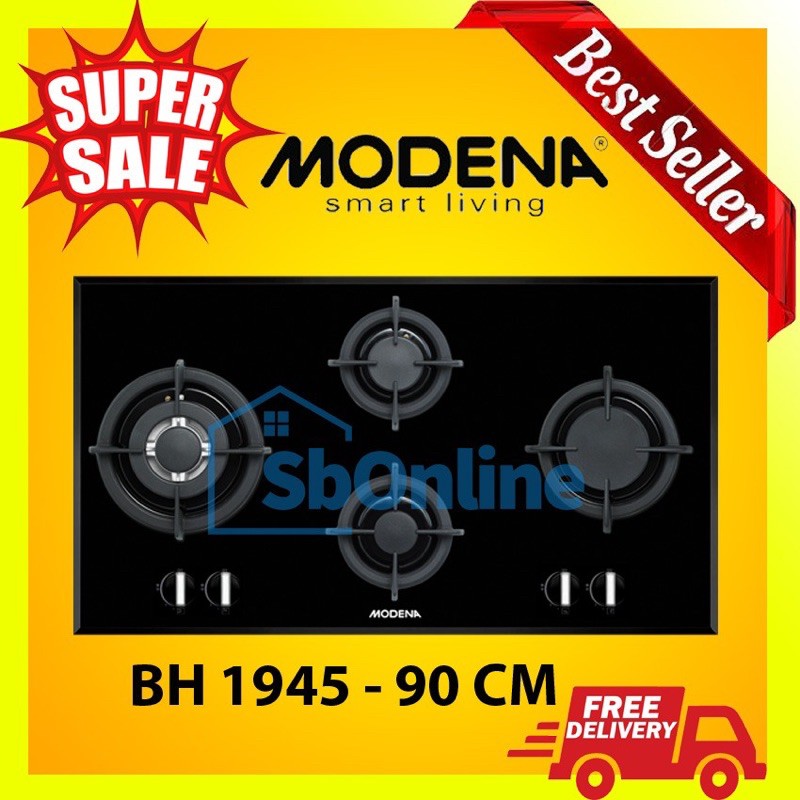 MODENA Gas Hob 90 cm 4 Tungku - BH 1945