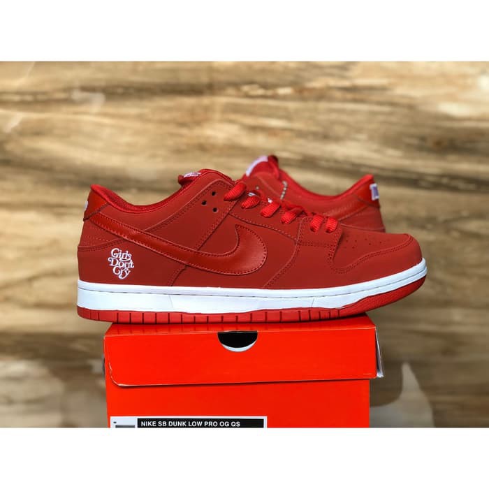 nike sb dunk low pro red