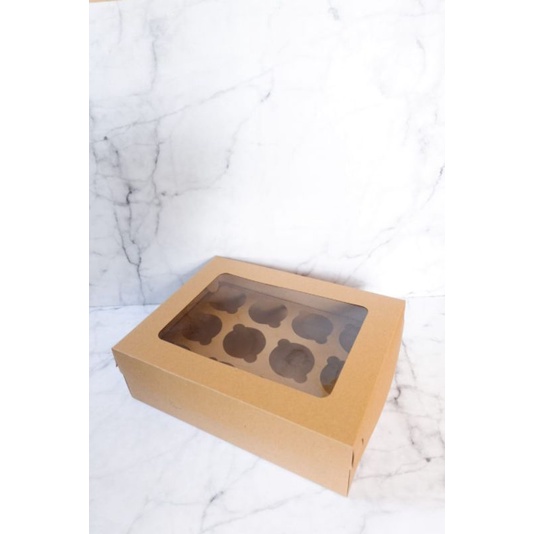 Box Kraft Mika Cupcake Isi 12