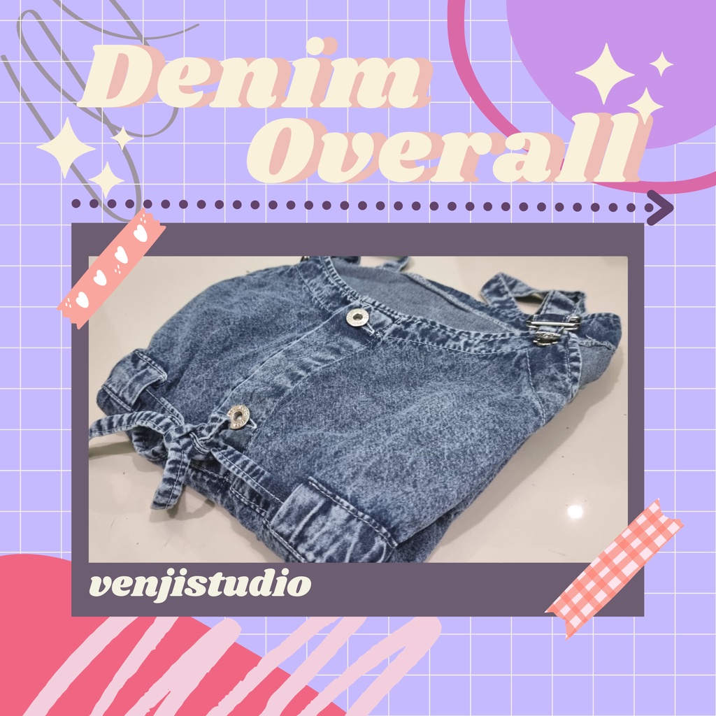 Denim Skirt Overall | Overall Bahan Denim