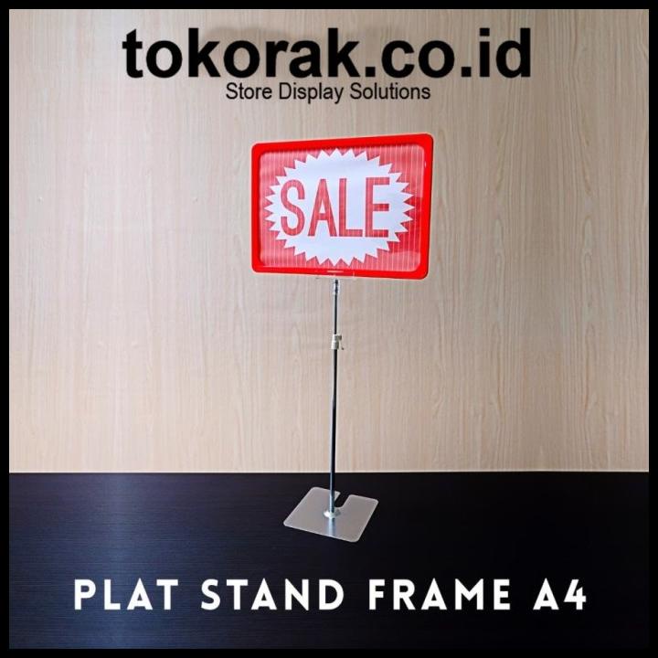 

Display Stand Label Harga Frame A4 Plat Promo