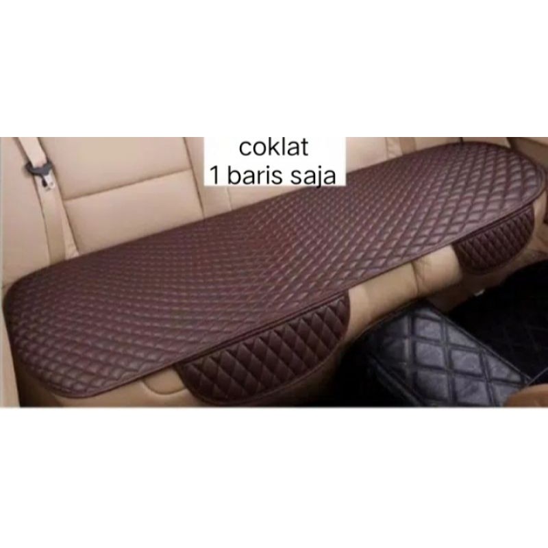 Alas duduk jok mobil 3 in 1 bahan PREMIUM LEATHER KULIT SINTETIS