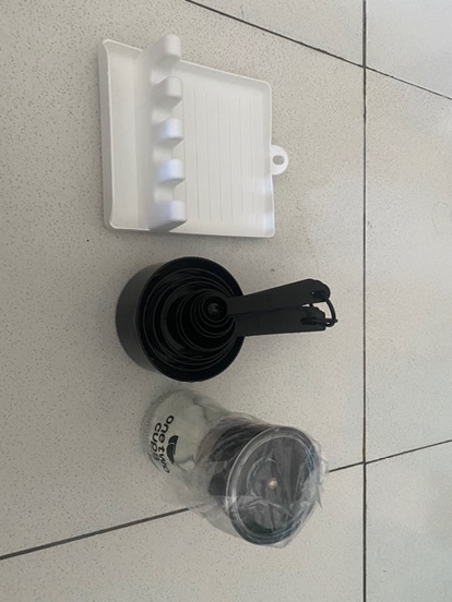 [dapur Emak] - Onetwocups Manual Glass Pepper Grinder - M15996 - Black