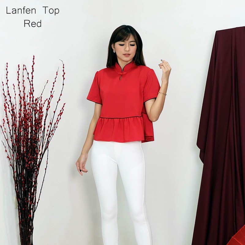 Atasan Imlek Wanita Lanfen Qibao Chakep
