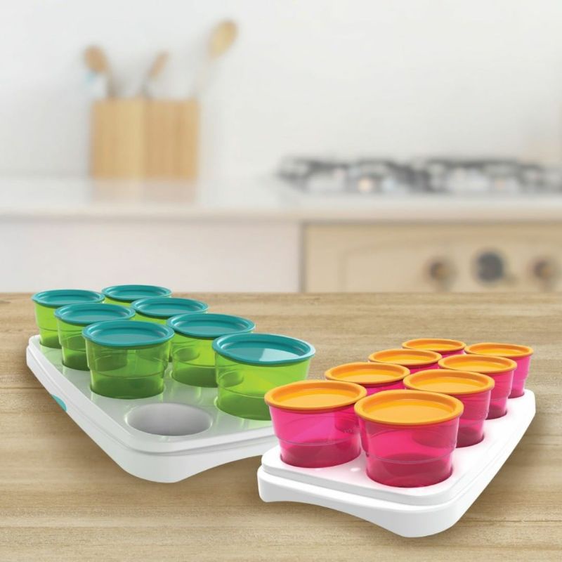 BABYSAFE Multiuse Food Containers 8in1 with Tray Freezer Cups Babycube