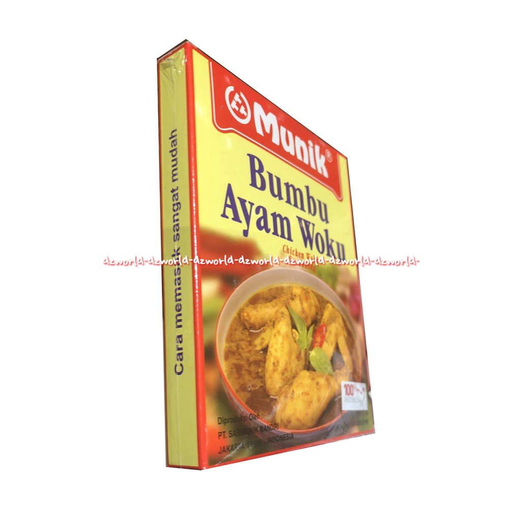 Munik Bumbu Ayam Woku Chicken Woku Seasoning Bumbu Instan 135gr Bumbu Masak Instan