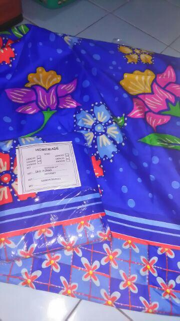 Gorden Motif Bunga Biru