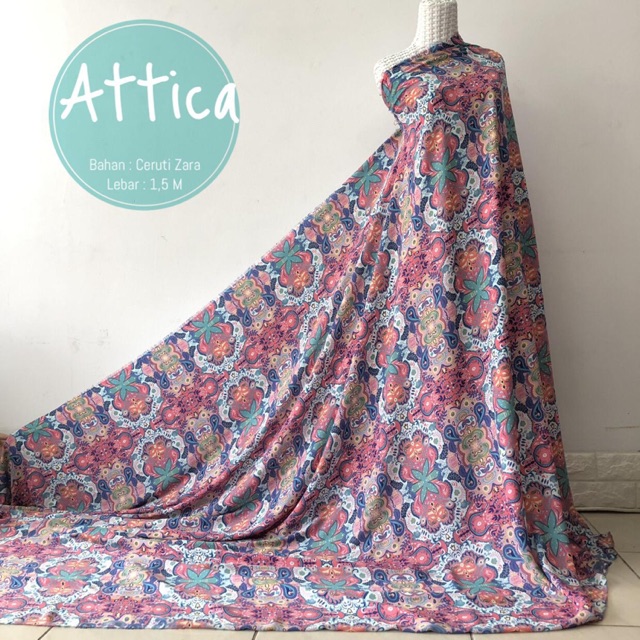ATTICA KAIN MOTIF BATIK CUTE BAHAN CERUTI ZARA