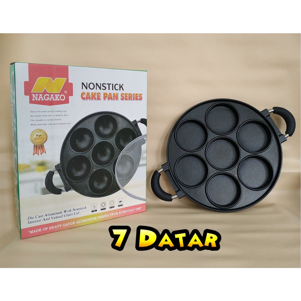 Cetakan martabak mini 7 lubang merek nagako / cetakan pukis