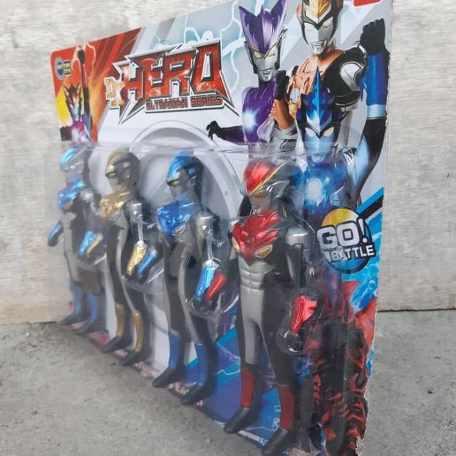 Figure Set Ultraman 4 pcs - Mainan Robot Ultramen Anak Edukatif