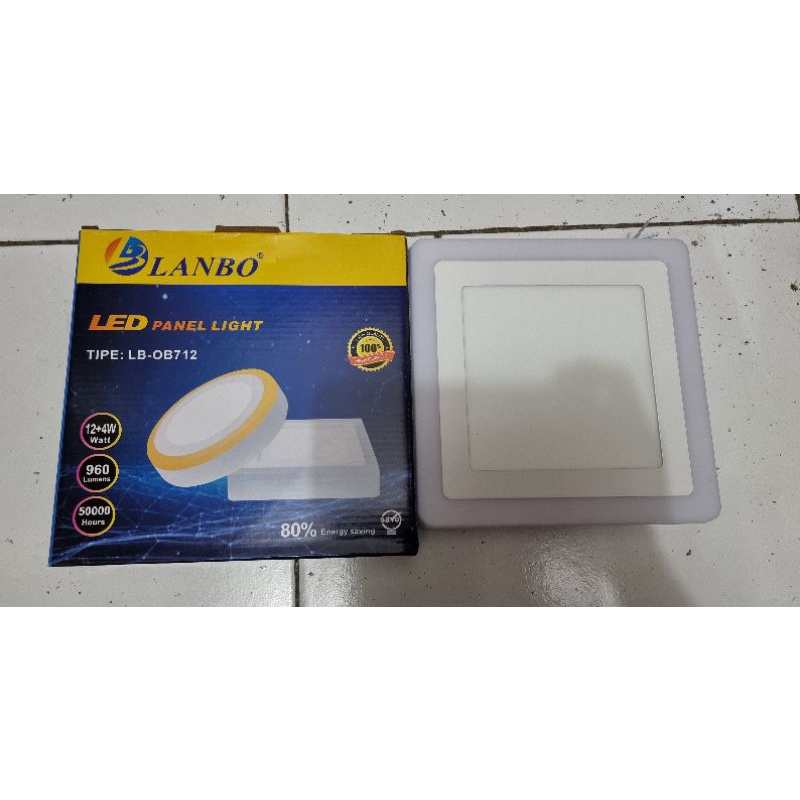 Led panel Outbow 12w 2 warna (12+4w). Downlight ob tempel plavon 12w