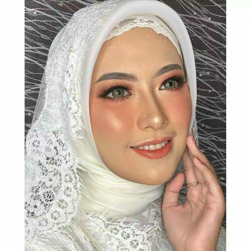 Hijab Pengantin/Veil Pengantin/hijab tile combi lace/Hijab Tile Lace