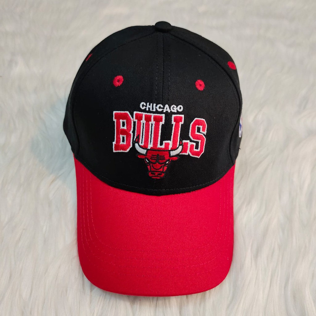 Diskon N-034 Topi Nba Chicago Bulls Black Red eBGW0JtO5bYYp