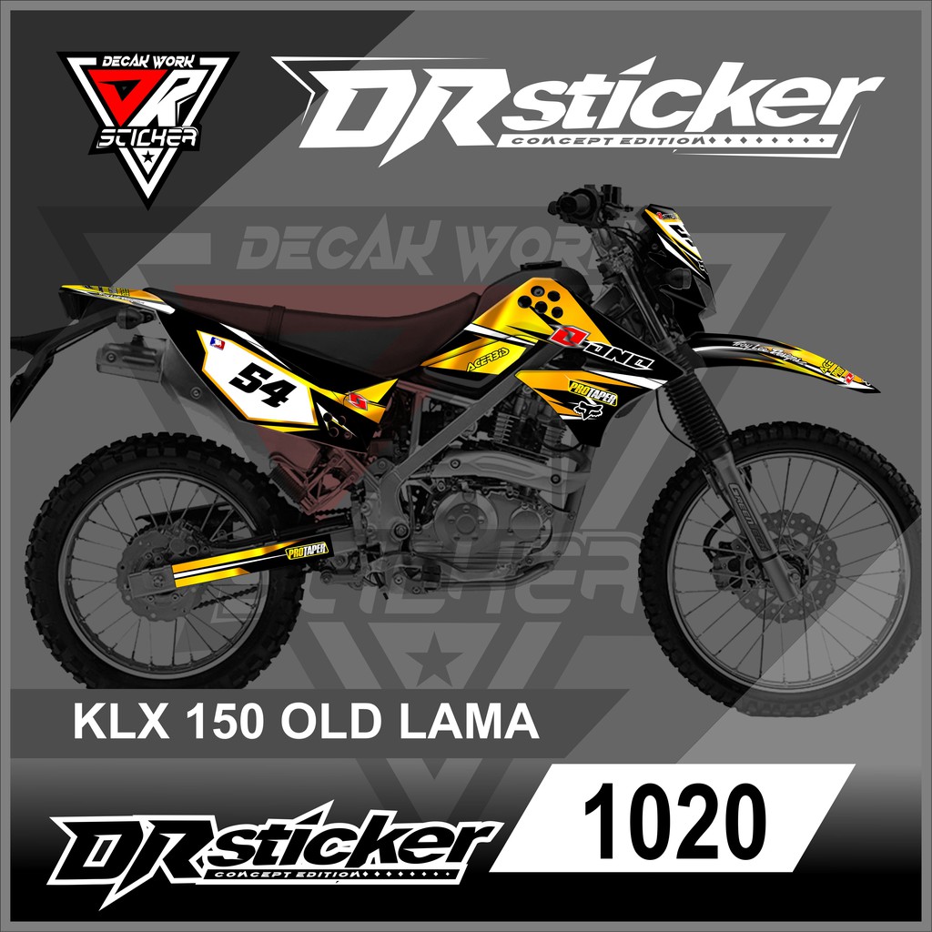 1020 Decal KLX 150 Old - Decal KLX Lama Full Body