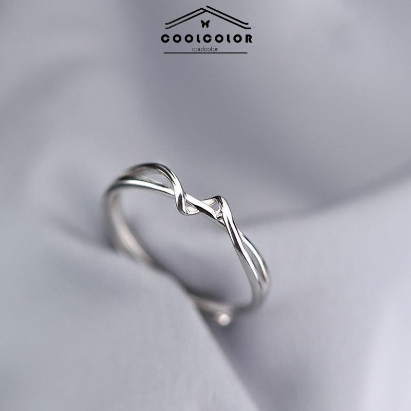 COD Cincin Garis Sederhana Cincin Geometris Wanita Cincin Lembut Terbuka Cincin Jari Telunjuk Pacar- cl