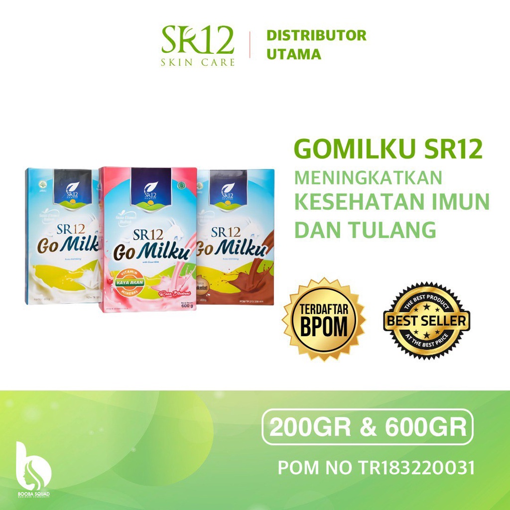 

GOMILKU SR12 SUSU KAMBING ETAWA PREMIUM / GOAT MILK SUSU BUBUK TANPA GULA TERLARIS 600 GRAM